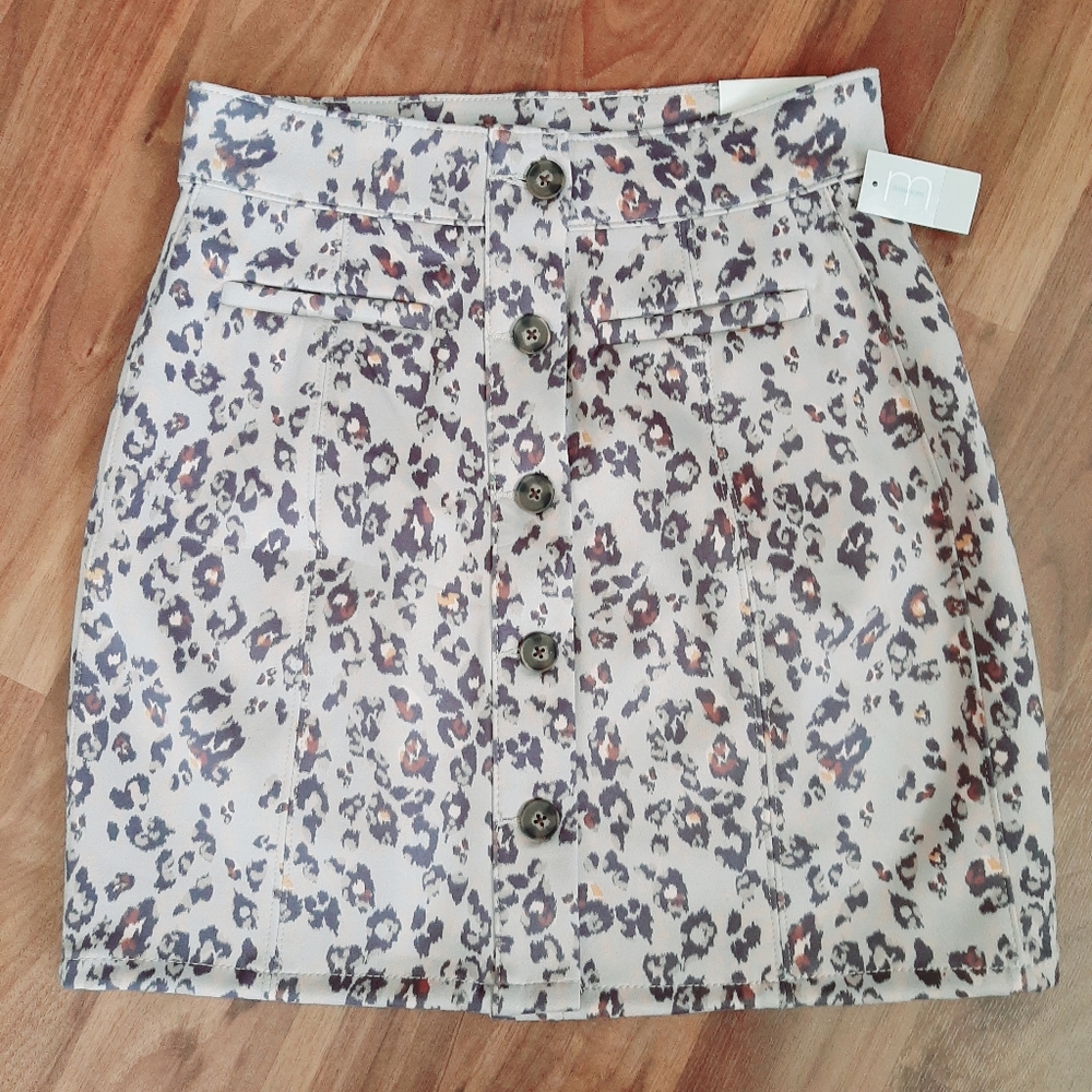Maurices Animal Print Skirt